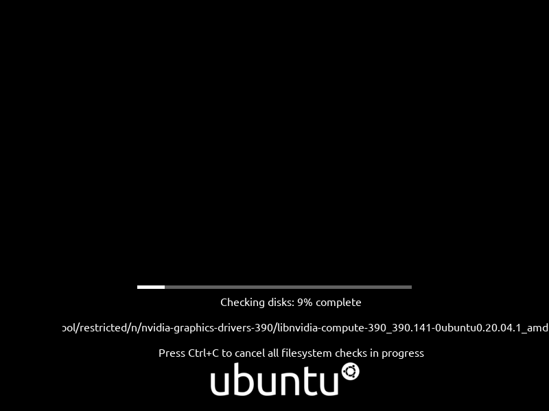 Sistema operativo GNU Linux Ubuntu 20.04: Proceso de instalación: Comprobación inicial