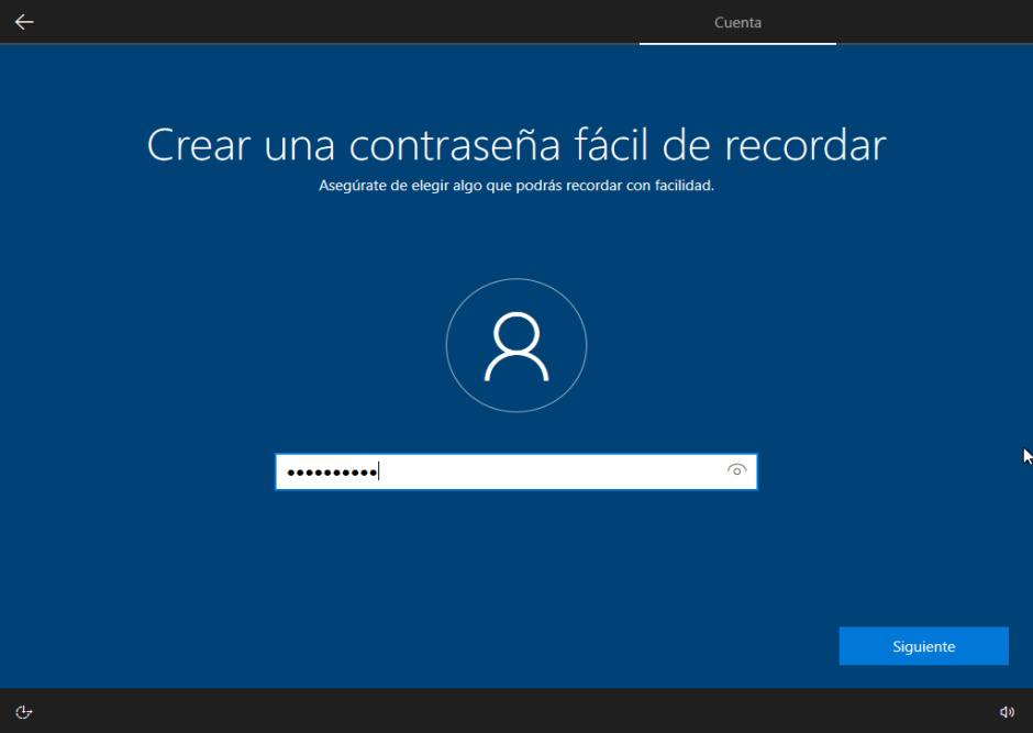 instalación de Microsoft Windows Establecimiento de clave