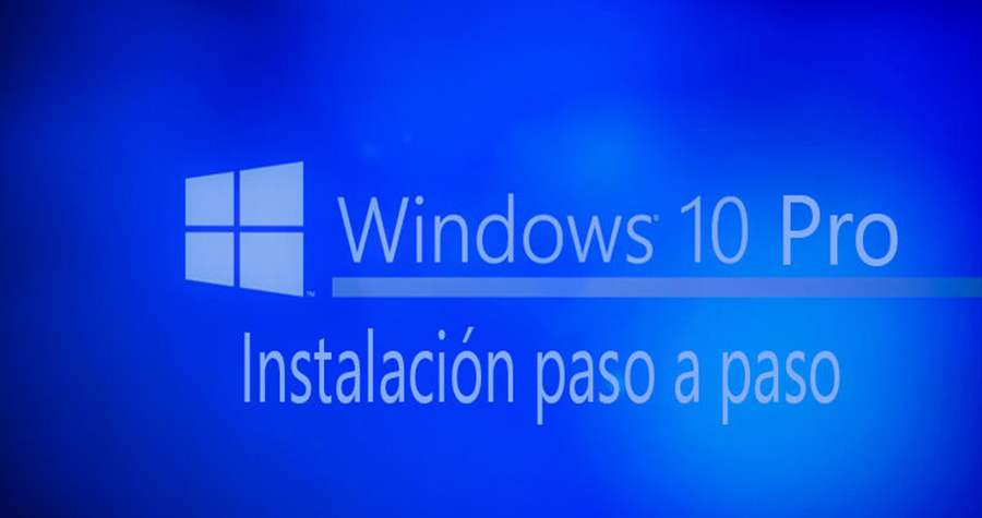 Banner Instalación de windows 10