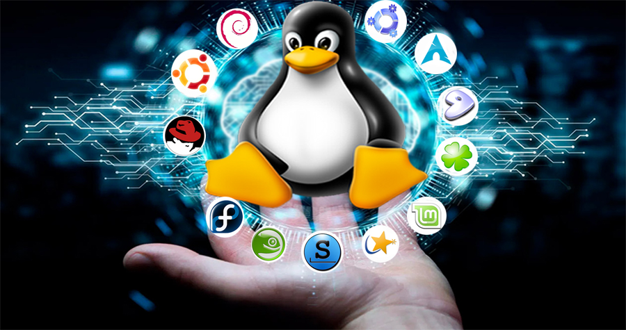 Banner de introducción al sistema operativo GNU Linux