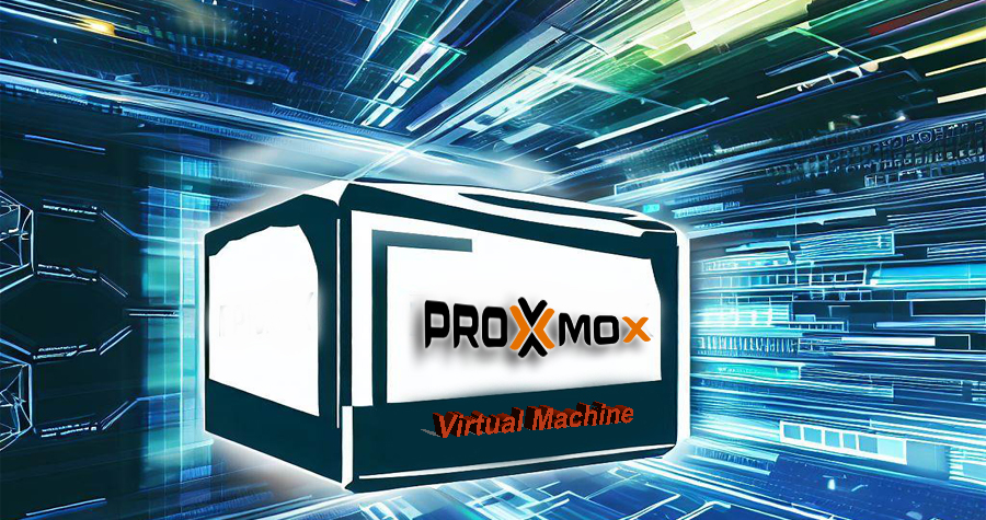 Banner crear máquina virtual en proxmox ve