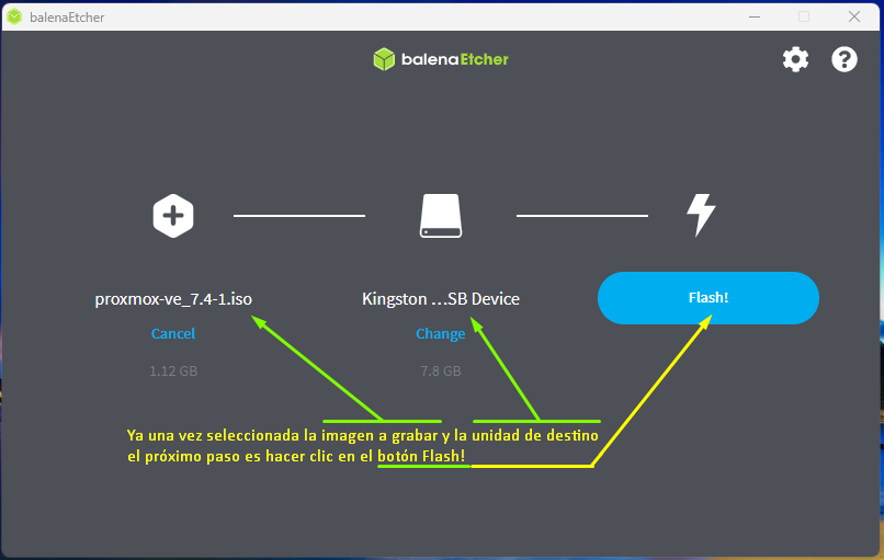 Balena Etcher: Flash!