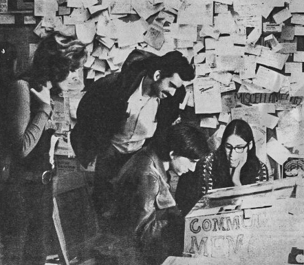Community Memory terminal at Leopold’s Records in Berkeley in 1973