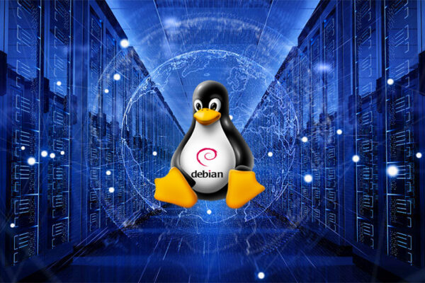 Debian 12 Bookworm netinst text-mode server installation