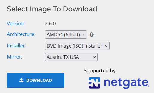 Download .ISO pfSense