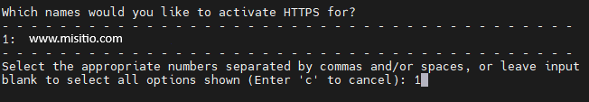 Generate Let's Encrypt certificate