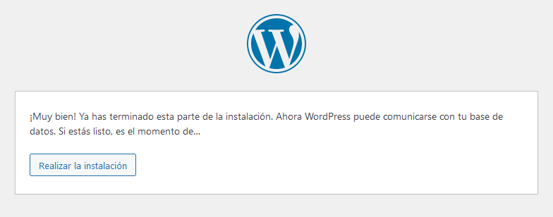 Pantalla3 de la Instalación de WordPress