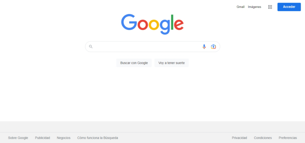 Buscador web Google
