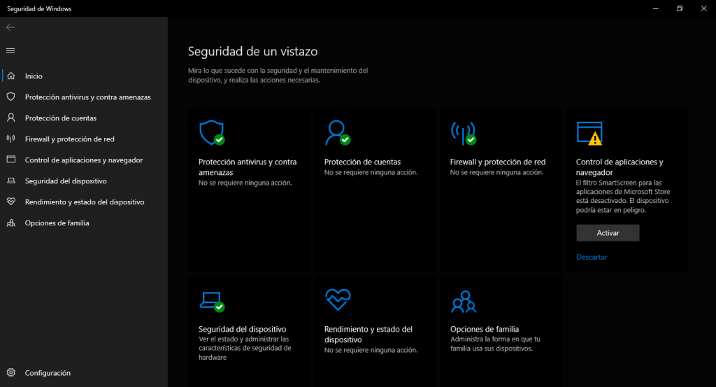 Microsoft Windows: Ventana Seguridad de Windows